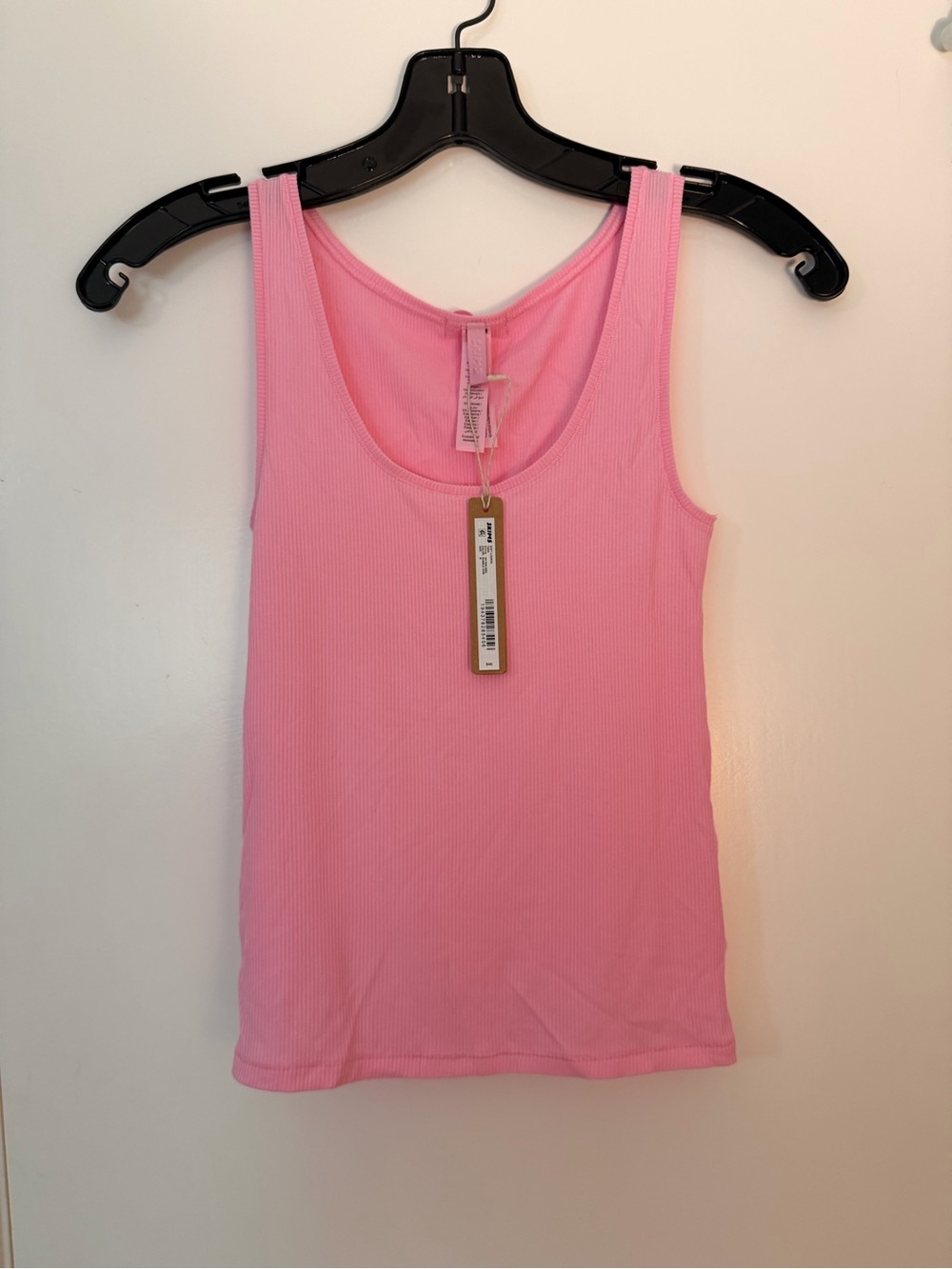 SKIMS Ribbed Tank Top in Bright Pink